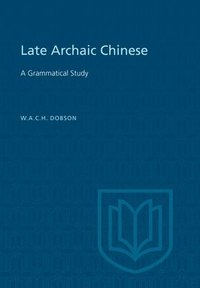 bokomslag Late Archaic Chinese