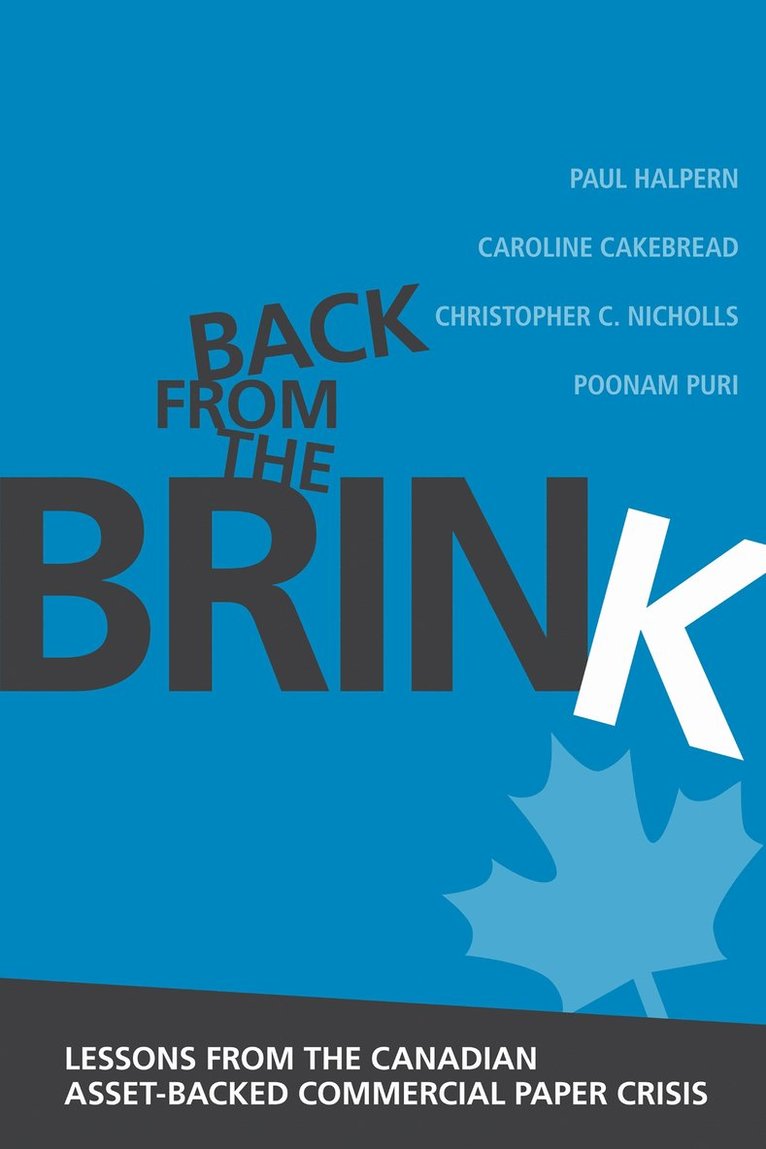 Paul Halpern, Caroline Cakebread, Christopher C. Nicholls, Poonam Puri, Christopher C Nicholls - Back from the Brink, Inbunden
