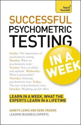 bokomslag Psychometric Testing In A Week