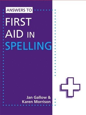 bokomslag Answers to First Aid in Spelling