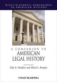 bokomslag A Companion to American Legal History