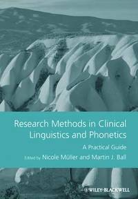bokomslag Research Methods in Clinical Linguistics and Phonetics