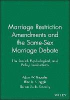 bokomslag Marriage Restriction Amendments and the Same-Sex Marriage Debate