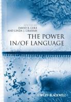 bokomslag The Power In / Of Language