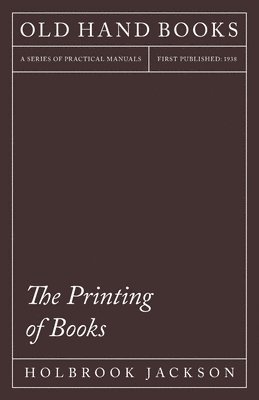 Printing Of Books