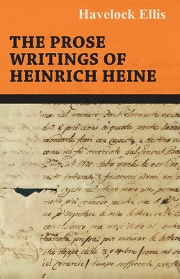 Prose Writings Of Heinrich Heine