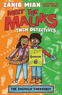 bokomslag Meet the Maliks  Twin Detectives: The Emerald Emergency