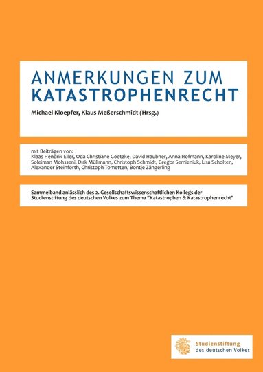 bokomslag Anmerkungen Zum Katastrophenrecht