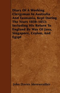 bokomslag Diary Of A Working Clergyman In Australia And Tasmania, Kept During The Years 1850-1853; Including His Return To England By Way Of Java, Singapore, Ceylon, And Egypt