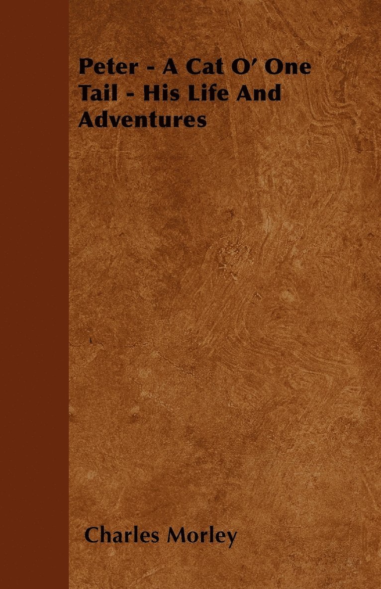 Peter - A Cat O' One Tail - His Life And Adventures