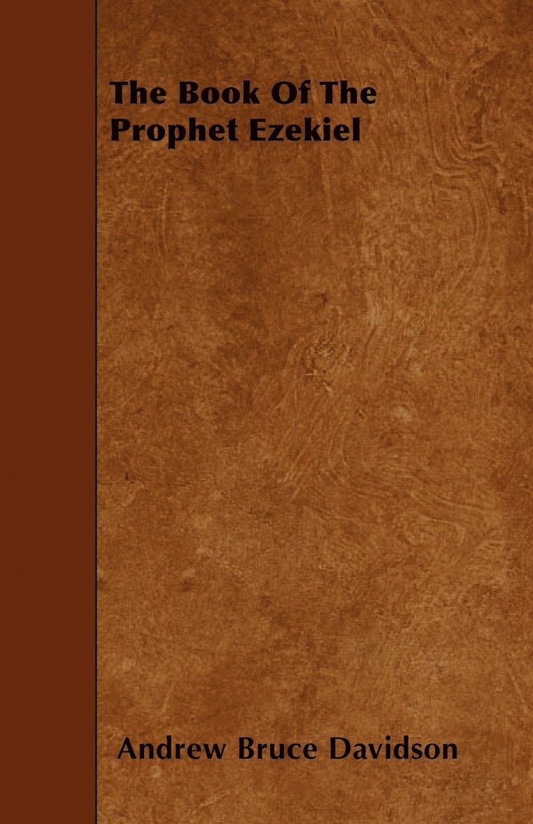 Andrew Bruce Davidson - Book Of The Prophet Ezekiel, Häftad