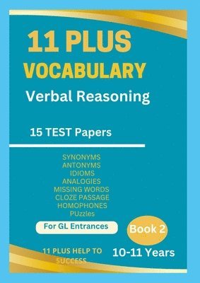 bokomslag 11 Plus Vocabulary Verbal Reasoning Book 2