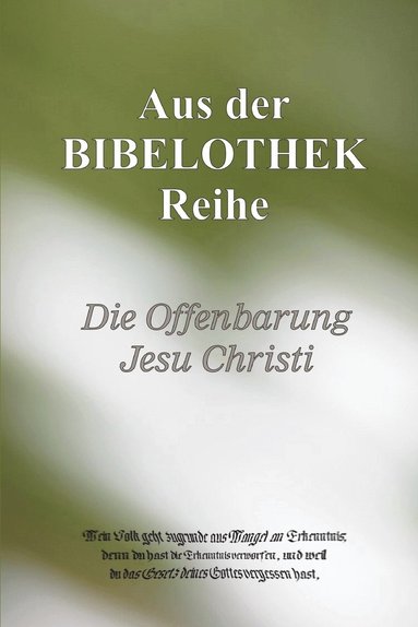 bokomslag Die Offenbarung Jesu Christi
