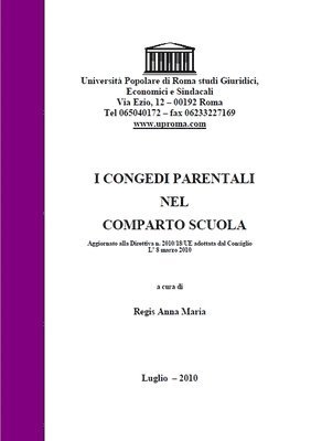 bokomslag I Congedi Parentali Nel Comparto Scuola