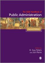 B. Guy Peters, Jon Pierre - The SAGE Handbook of Public Administration, Inbunden