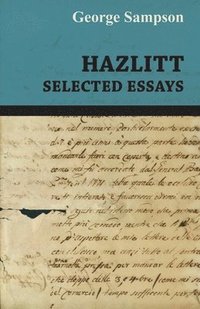 bokomslag Hazlitt - Selected Essays