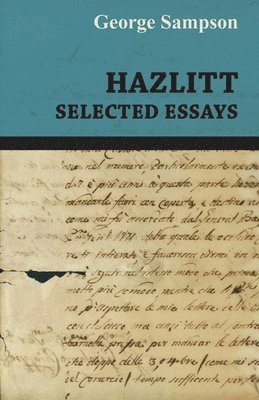 Hazlitt - Selected Essays 1