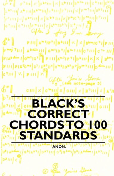 bokomslag Black's Correct Chords to 100 Standards