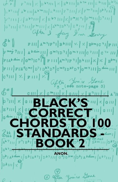 bokomslag Black's Correct Chords to 100 Standards - Book 2