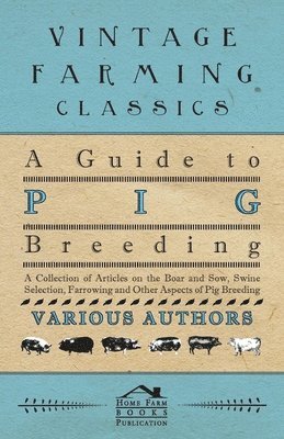 A Guide to Pig Breeding - A Collection of Articles on the Boar and Sow, Swine Selection, Farrowing and Other Aspects of Pig Breeding 1