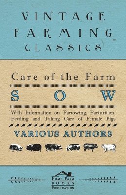 Care of the Farm Sow - With Information on Farrowing, Parturition, Feeding and Taking Care of Female Pigs 1
