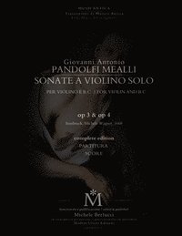 bokomslag Pandolfi Mealli, Sonate per violino op. 3 & op. 4