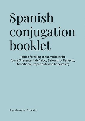 Spanish conjugation booklet 1