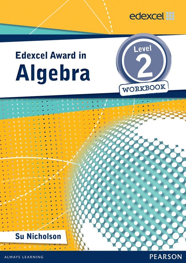 Su Nicholson - Edexcel Award in Algebra Level 2 Workbook, Häftad