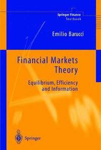 bokomslag Financial Markets Theory