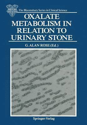 Oxalate Metabolism in Relation to Urinary Stone 1