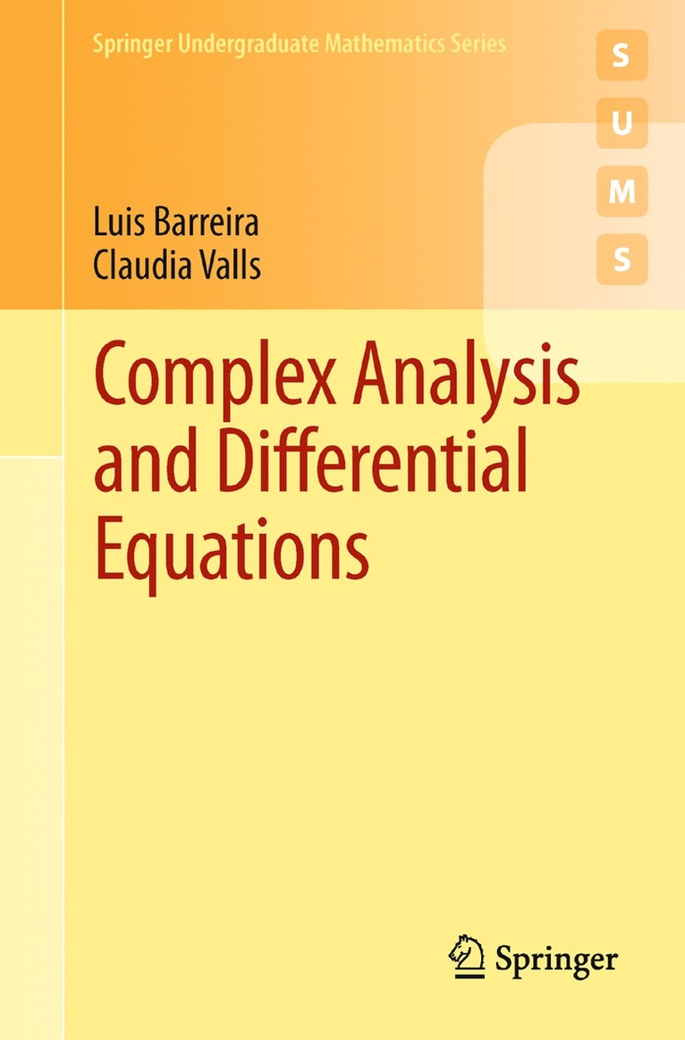 Complex Analysis and Differential Equations 1