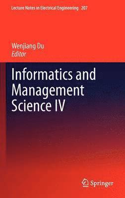 bokomslag Informatics and Management Science IV