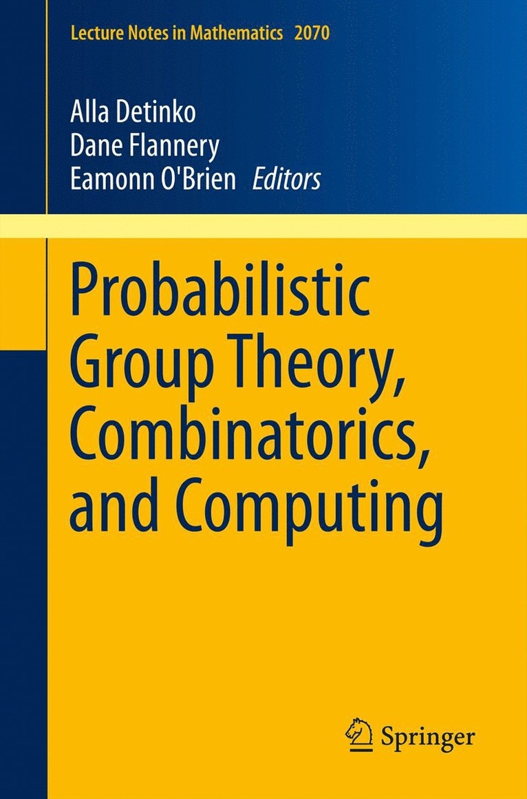 Probabilistic Group Theory, Combinatorics, and Computing 1