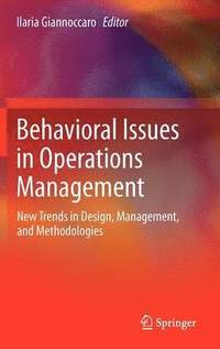 bokomslag Behavioral Issues in Operations Management