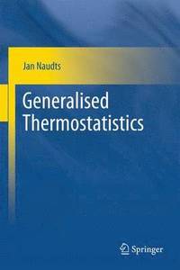 bokomslag Generalised Thermostatistics