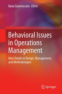 bokomslag Behavioral Issues in Operations Management