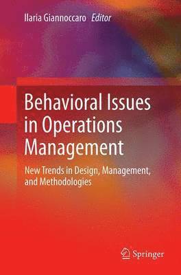 Behavioral Issues in Operations Management 1