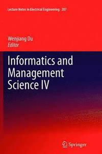 bokomslag Informatics and Management Science IV