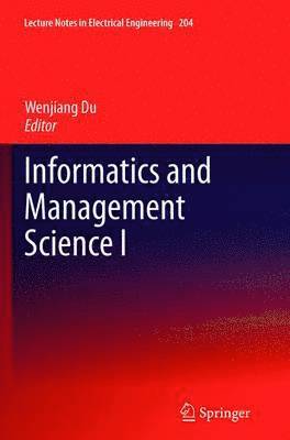 bokomslag Informatics and Management Science I