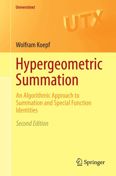 Wolfram Koepf - Hypergeometric Summation, Häftad