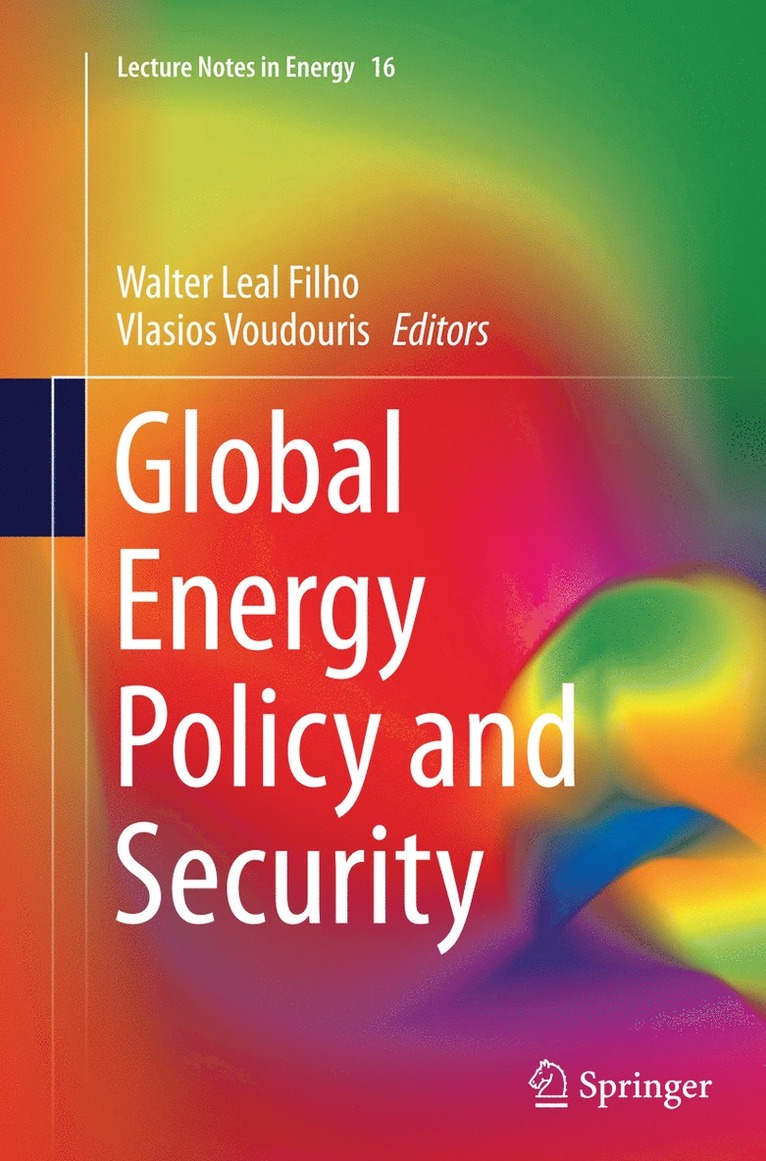 Walter Leal Filho, Vlasios Voudouris - Global Energy Policy and Security, Häftad
