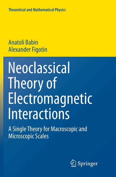 Anatoli Babin, Alexander Figotin - Neoclassical Theory of Electromagnetic Interactions, Häftad