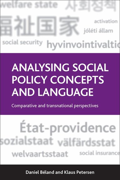 Daniel Béland, Klaus Petersen - Analysing Social Policy Concepts and Language, Häftad