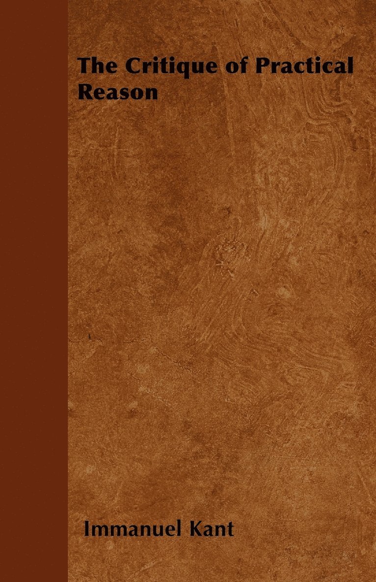 Critique of Practical Reason