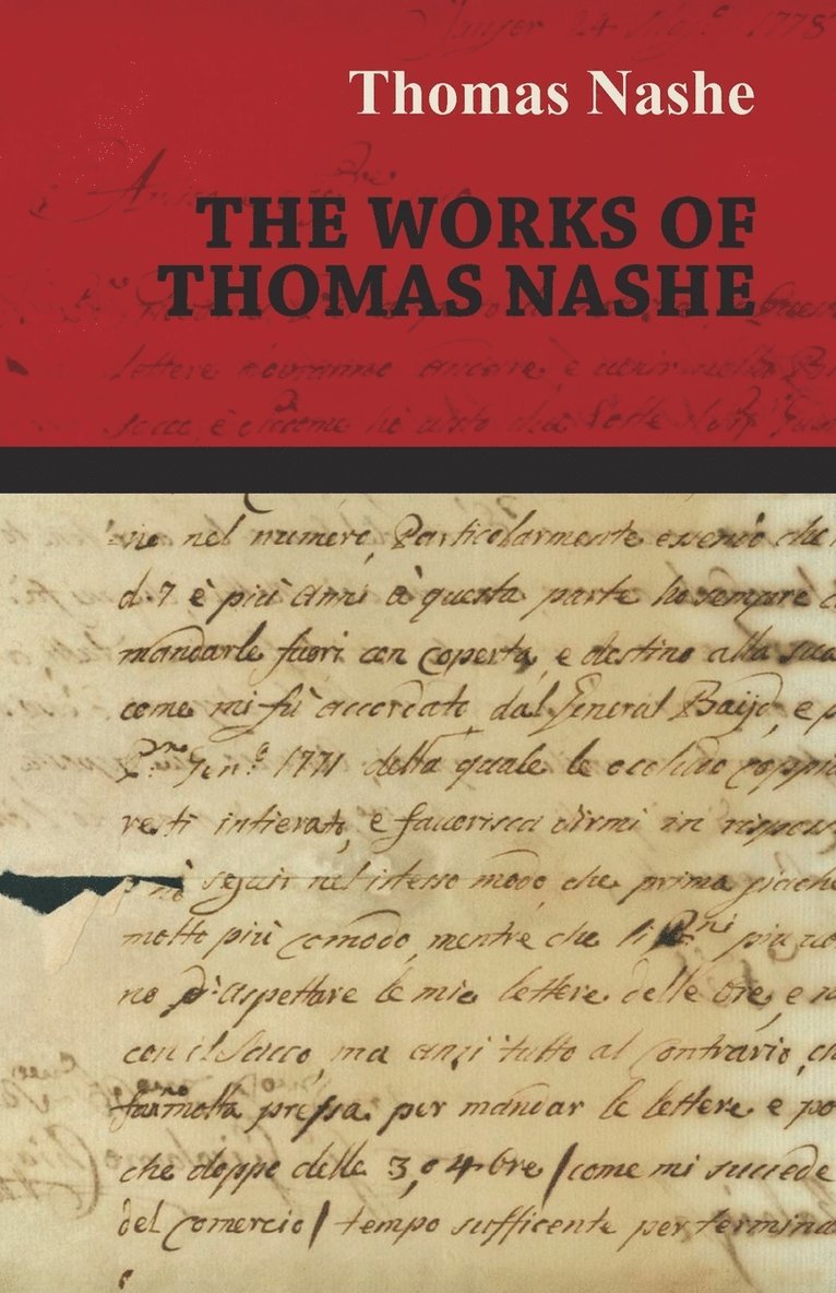 Thomas Nashe - Works of Thomas Nashe, Häftad