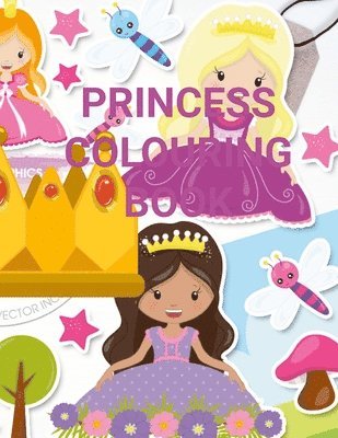 bokomslag PRINCESS COLOURING PAGES for KIDS