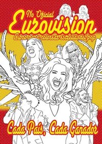 bokomslag No Oficial Eurovisin Libro para colorear de estrellas del pop