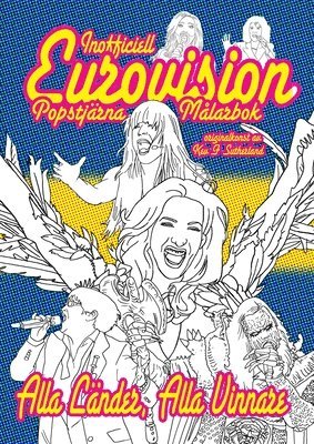 bokomslag Inofficiell Eurovision Popstjärna Målarbok