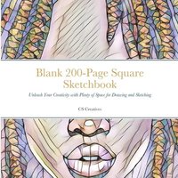 bokomslag Blank 200-Page Square Sketchbook
