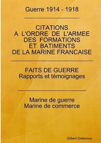 bokomslag Guerre 14/18 - Citations Marine